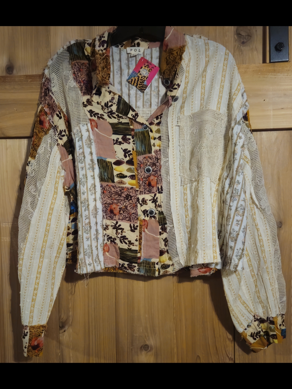 Striped Natural Multi-Color Top - Picture 3 of 7